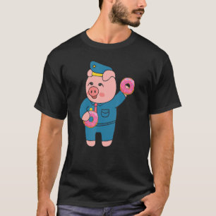 Retro Women Manar Cop Farm Animal I Kärlek Pi T Shirt