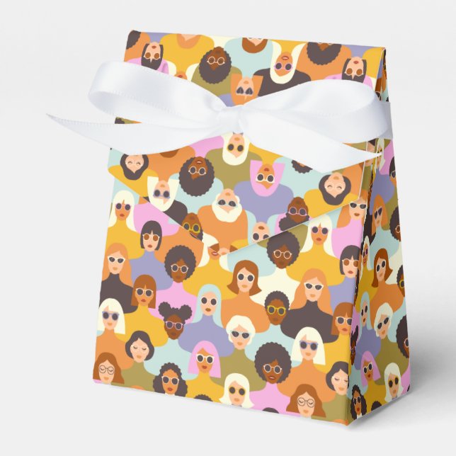 Retro Women of the World Mönster Presentaskar (Framsidan Sidan)