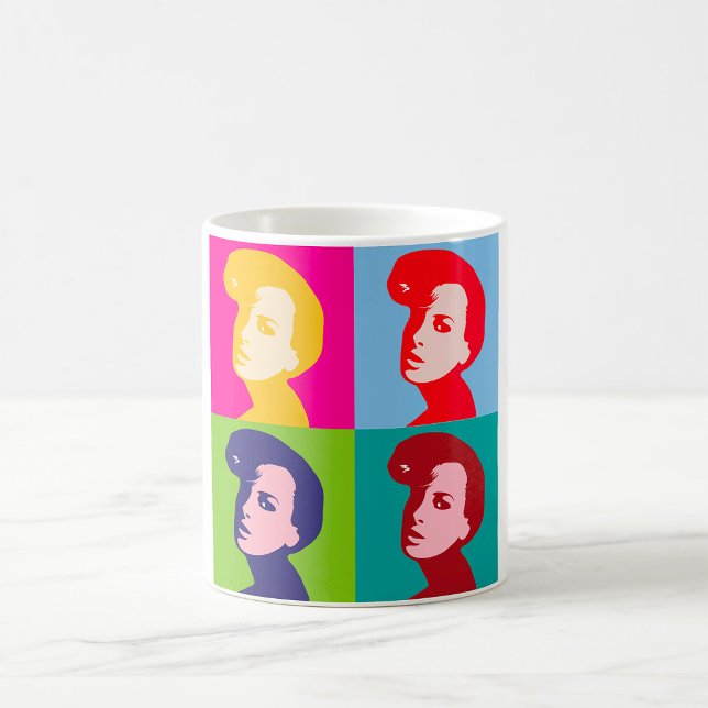 Retro Women Pop Art Kaffemugg (Skapare uppladdad)
