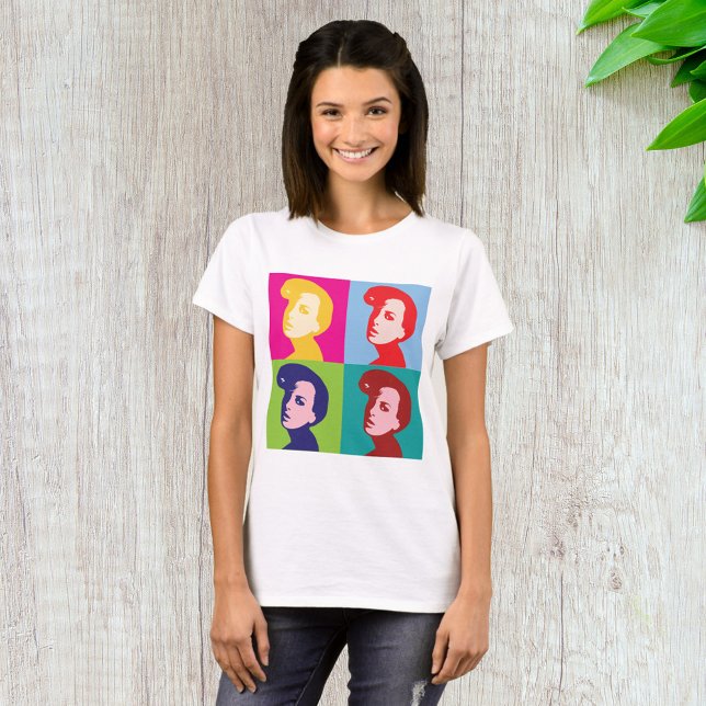 Retro Women Pop Art T Shirt (Skapare uppladdad)