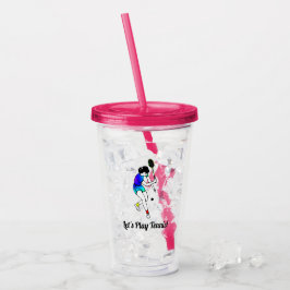 Retro Women's Tennis Player with Text Take Away Mugg