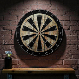 Retro Wooden Struktur Mönster Darttavla