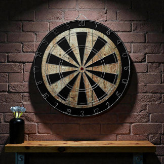 Retro Wooden Struktur Mönster Darttavla