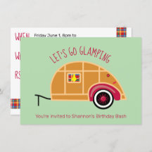 Retro Woodie Tåreformad Campingturtjej Glamping