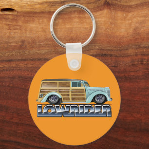 Retro Woody Lowrider Nyckelring