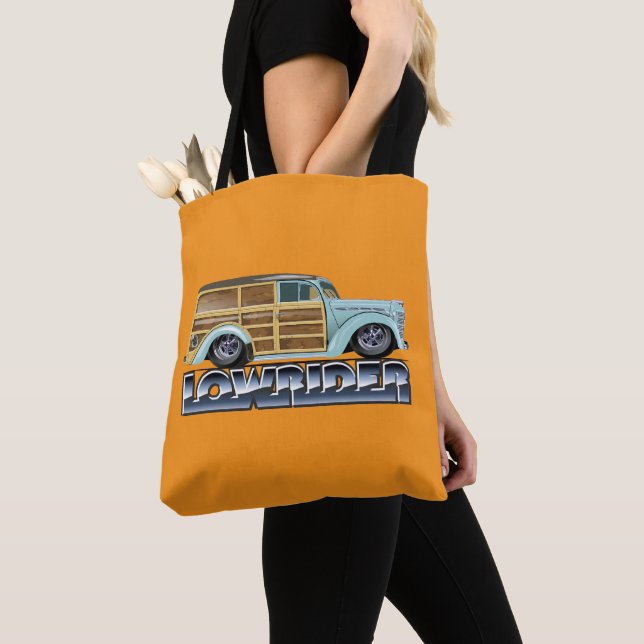 Retro Woody Lowrider Tygkasse (Närbild)