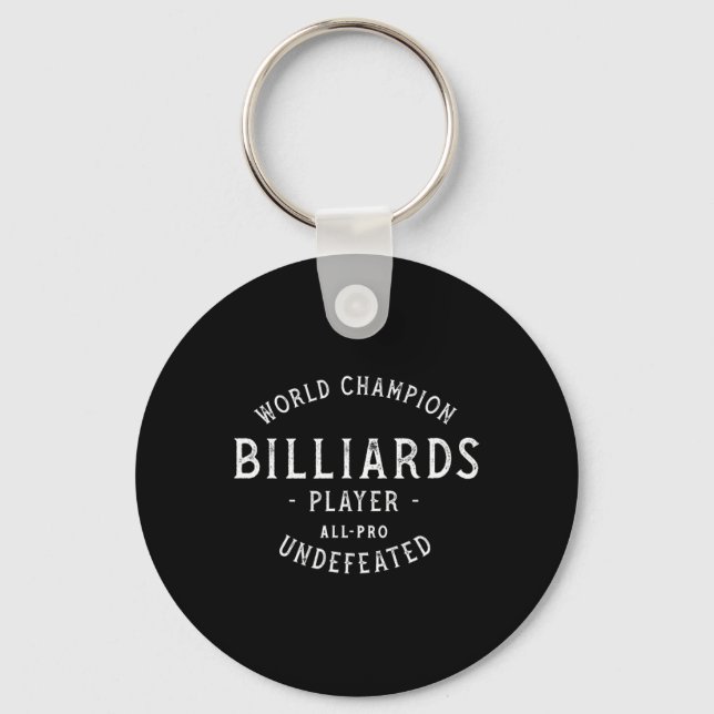 Retro World Champion Billiards Nyckelring (Framsida)
