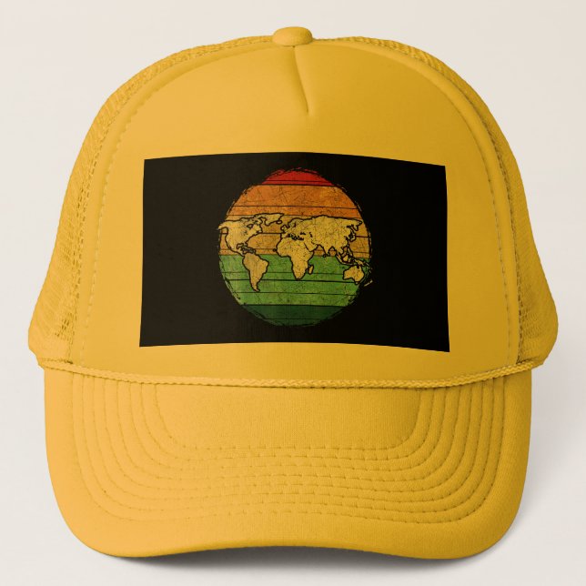 Retro World Map Keps (Framsida)