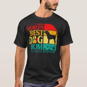 Retro World's Best Beagle Hund Mamma Mors dag T Shirt