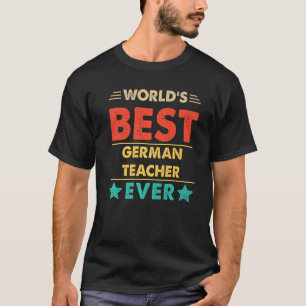 Retro World's Best German Teacher nånsin T Shirt
