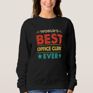Retro World's Best Office Clerk Ever T Shirt