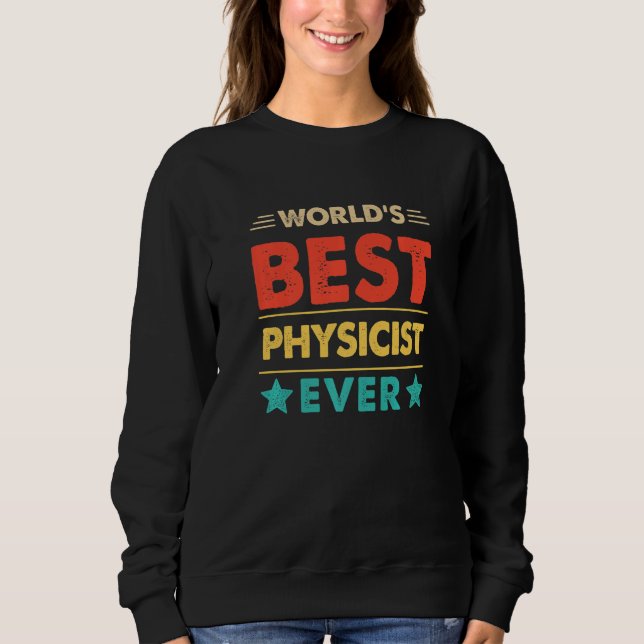 Retro World's Best Physicist Ever   T Shirt (Framsida)