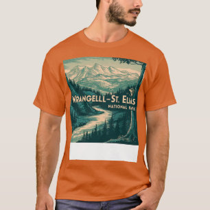 Retro Wrangell St Elias National Park TShirt T Shirt