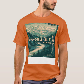 Retro Wrangell St Elias National Park TShirt T Shirt