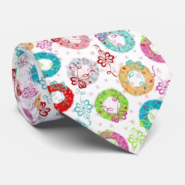 Retro Wreaths - Rosa Starsburst - jul Slips (Rullad)