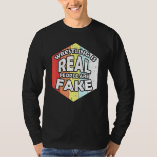 Retro Wrestling är verkliga människor som brottas T Shirt