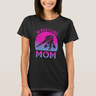 Retro Wrestling Mamma Sports Mamma Wrestler Mor T Shirt