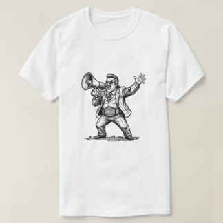 Retro Wrestling Manager Megaphone Championship T Shirt
