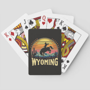 Retro Wyoming Cowboy Casinokort