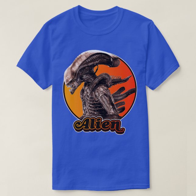 Retro Xenomorph Tribute T Shirt (Design framsida)