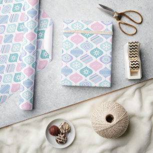 Retro Xmas Vinter Pastell Presentpapper