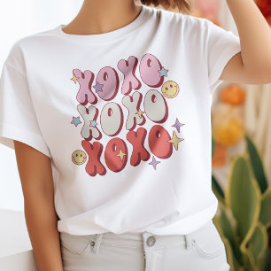 Retro XOXO Glad Alla hjärtans dag T-Shirt