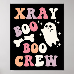 Retro Xray Boo Crew Ghost röntgentekniker Hal Poster