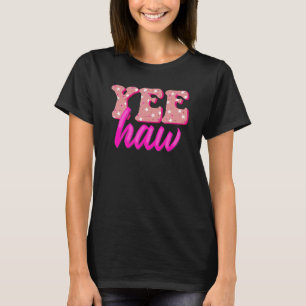 Retro Yee Haw Howdy Rodeo Westerna Land södra T Shirt