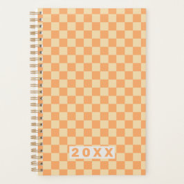 Retro Yellow Orange Checkerboard 2026