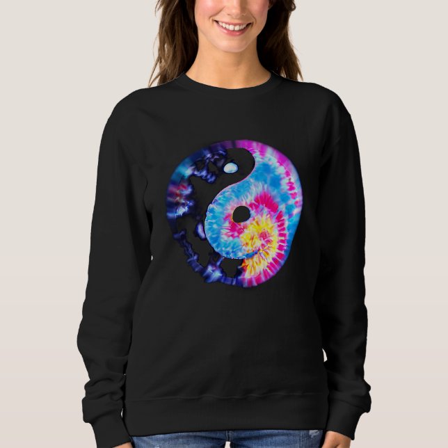 Retro YIN YANG Vibes Yoga Meditation Chi Gong Ying T Shirt (Framsida)