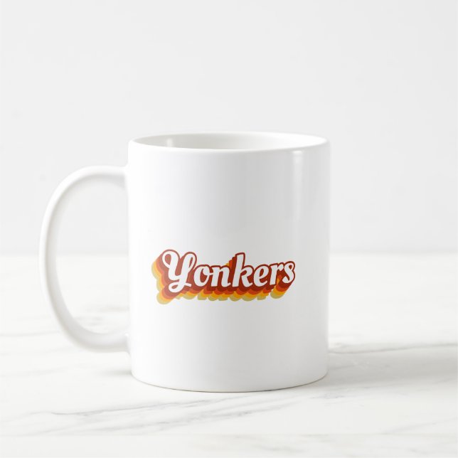 Retro Yonkers New York Coffee Mugg (Vänster)