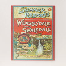 Retro Yorkshire Railroad Tourist Guide Cover Art