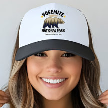 Retro Yosemite Bear Forest Trucker