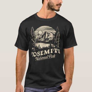 Retro Yosemite Half-Dome Nationalpark T Shirt