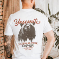 Retro Yosemite National Park California Black Bear