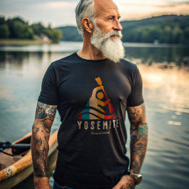 Retro Yosemite National Park Kayaking T Shirt