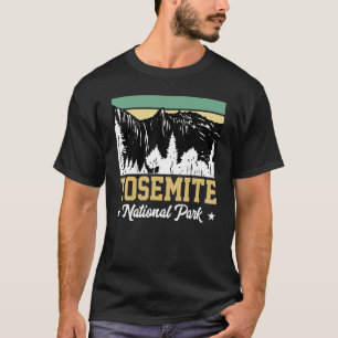 Retro Yosemite Nationalpark USA Vintage Kalifornie T Shirt