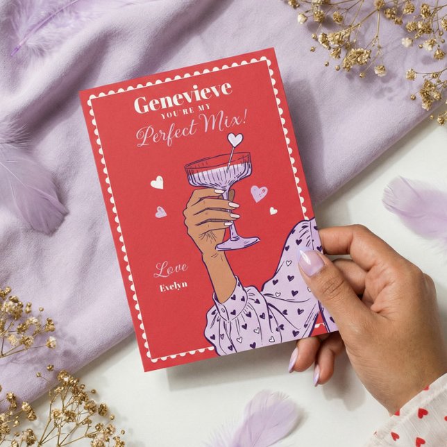 Retro You’re My Perfect Mix Valentine’s Day Card  Helgkort (Retro You’re My Perfect Mix Valentine’s Day Card)
