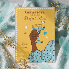 Retro You’re My Perfect Mix Valentine’s Day Card  Helgkort