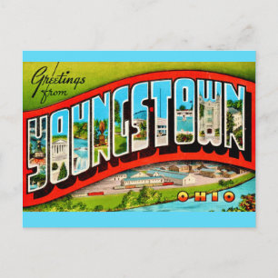 Retro Youngstown Ohio vykort
