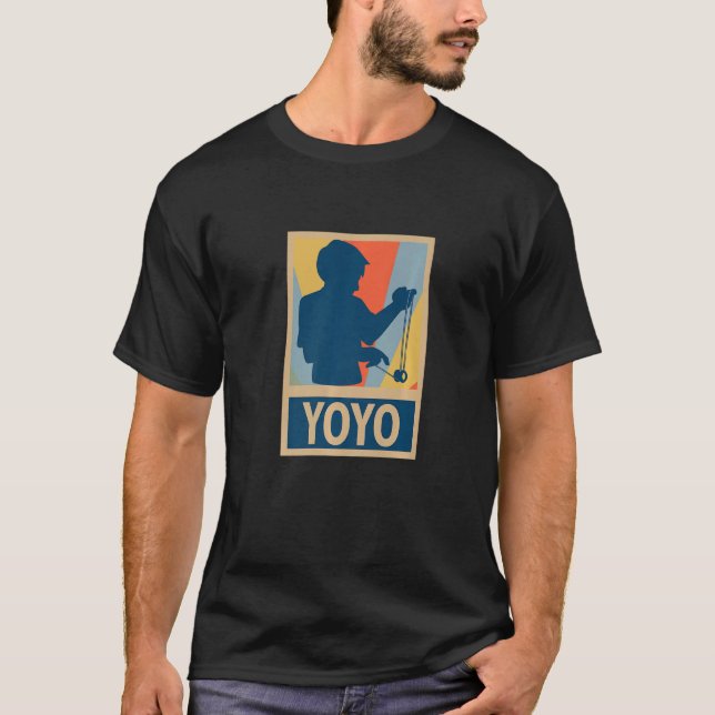Retro Yoyo Yoyo Leksak Game Pastime YOYO T Shirt (Framsida)