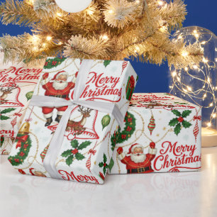 Retro Yuletide Cheer: Merry & Bright Helgdag Presentpapper