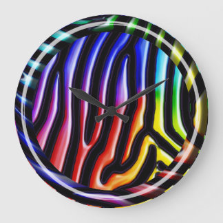 Retro Zebra 1-klocka Stor Klocka