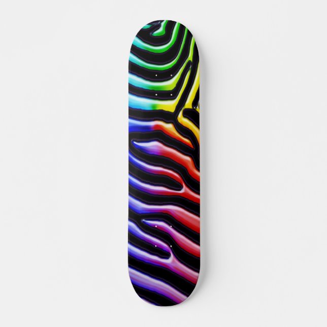 Retro Zebra 1 Skateboard (Framsida)