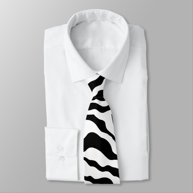 Retro Zebra tryck Tie Slips (Bunden)