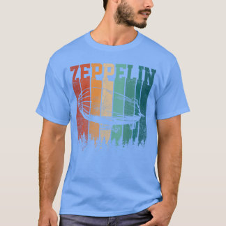 Retro Zeppelin 70- och 80-tals luftskepp Vintage f T Shirt