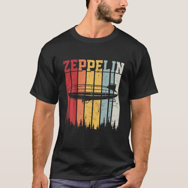 Retro Zeppelin 70-talets 80-årsjubileum: Zepelin Z T Shirt (Framsida)