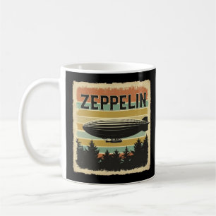 Retro Zeppelin Dirisible Airship Zepelin Zepplin Kaffemugg