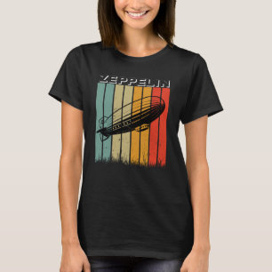 Retro Zeppelin Dirisible Airship Zepelin Zepplin T Shirt