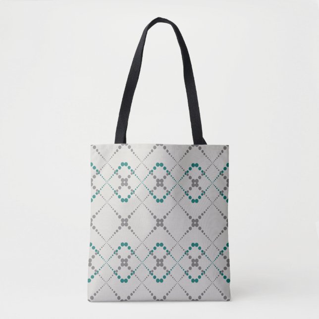 Retro zig zag geometric mönster tygkasse (Framsida)